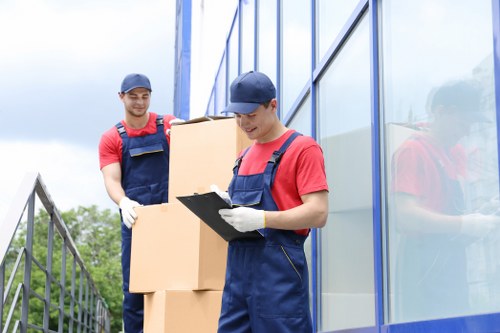 Student removals moving boxes and bags in Elephant and Castle