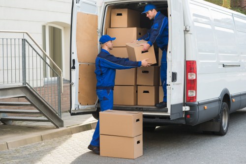 Movers handling a relocation in Elephant and Castle