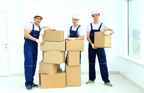 Packing and loading household items for a move near Elephant and Castle