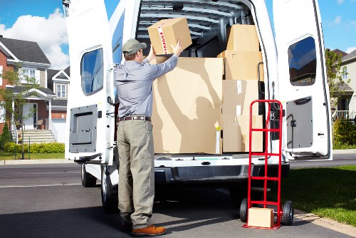 Professional movers handling a home relocation in south London