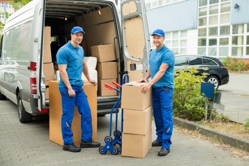 Careful packing of household items for a move in Elephant and Castle